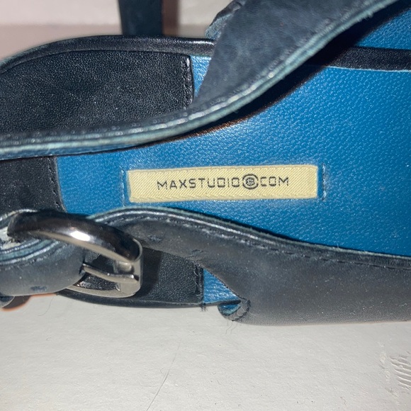 Max Studio "Indie" Black Platform Slingback Heel - Picture 6 of 12